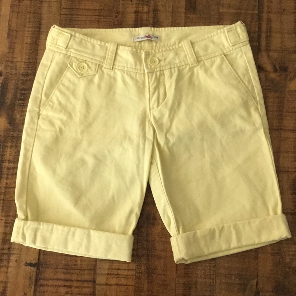 ⭐️LAST CALL- DONATING⭐️ A&F Yellow Bermuda Shorts
